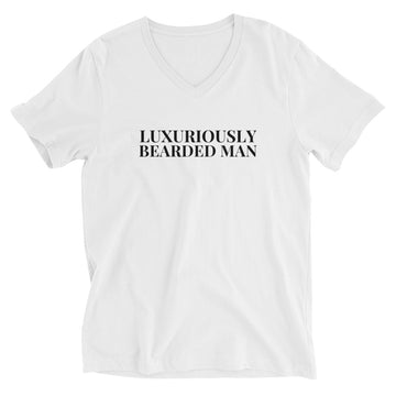 Luxurious Bearded Man V-Neck T-Shirt