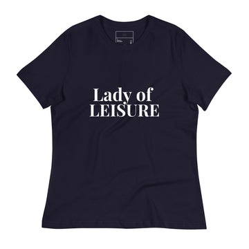 LADY OF LEISURE Women's Black T-Shirt