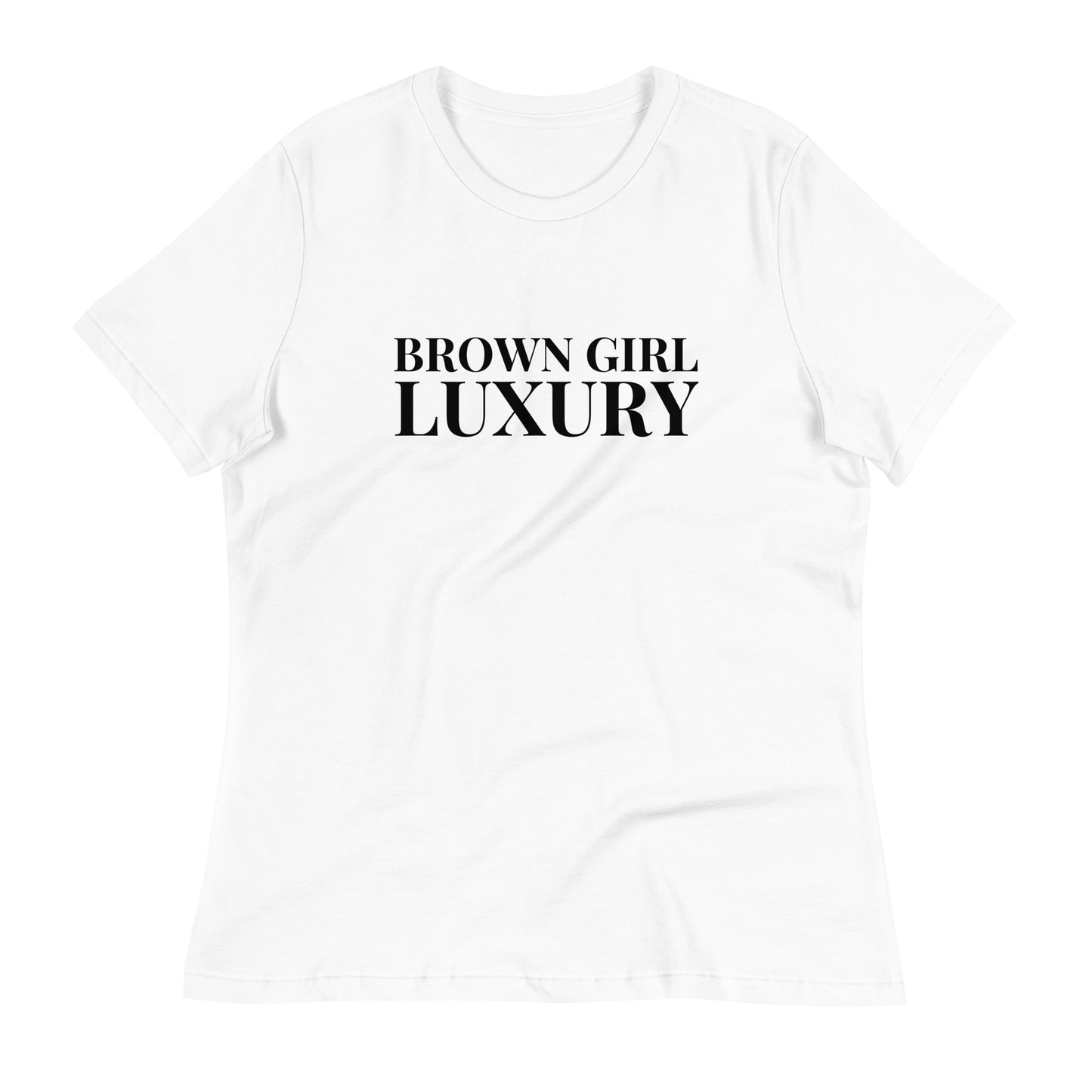 BROWN GIRL LUXURY Women's Relaxed T-Shirt